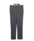 J.PRESS MEN 【KING SIZE / ストレッチ / オンオフ兼用】トリコチン ステムテーパード パンツ