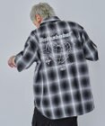 WEGO 【ユニセックス着用ITEM】グラフィックオンブレチェックシャツ（SS）