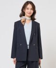 J.PRESS LADIES S 【人気素材・セットアップ対応】セルロースリネンストレッチ ダブル ジャケット