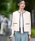 ANY SIS シアーメッシュ ノーカラージャケット