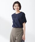 J.PRESS LADIES 【接触冷感・UVケア】コンパクトコットンスムース ツイストスリーブ カットソー