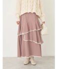 earth music&ecology パイピングフリルティアードスカート
