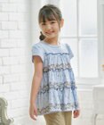 組曲 KIDS 【110-140㎝】ティアードフラワー チュニック