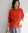 Green Parks ５分袖表面感カットプルオーバー