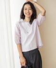 J.PRESS LADIES L 【WEB限定カラーあり】スムースジャージー 刺繍スリーブ カットソー