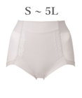 BRADELIS New York 【BRADELIS NewYork peace】　細みえ快適綿混ショーツ25 補正下着 深め ハイウエスト お腹スッキリ
