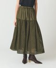 GRACE CONTINENTAL メッシュカットワークスカート