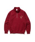 J.PRESS MEN 【AaronChang】【UNISEX】ワンポイントハーフジップ スウェットシャツ