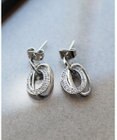 Tiaclasse 【安田美沙子さん着用・金属アレルギー対応】キュービックレイヤードフープピアス