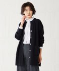 J.PRESS LADIES 【洗える】 ガスコットンアウター キーネック カーディガン