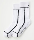 FILA GOLF／marie claire 【FILA GOLF】ライン入りクルーソックス