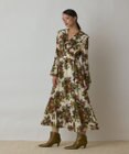 GRACE CONTINENTAL ボタニカルベリープリントワンピース
