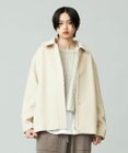 J.PRESS YORK STREET 【WOMEN】2WAY ウールアンゴラ ビーバーショートコート