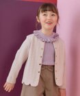 ANY KIDS ふくれ ジャガード カーディガン