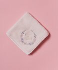 Maison de FLEUR フラワーフレーム刺繍タオルハンカチ