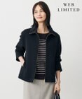 J.PRESS LADIES 【WEB限定】ダンボールジャージー ハイネック ブルゾン