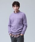 J.PRESS MEN ウール×カシミヤの上質素材【Cash Lamb's Wool】ケーブルクルーネック ニット_25年モデル