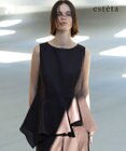 23区 【エステータ】チンツリネン ペプラム ブラウス