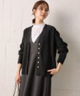 組曲 【洗える・軽量】スポンディッシュニット カーディガン