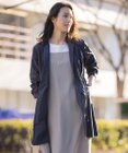 J.PRESS LADIES L 【洗える・撥水】マイクロタフタ ノーカラー ロング コート