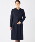自由区 FORMAL 【お受験/セレモニーに】濃紺洗える/ストレッチワンピース+ジャケット