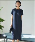 ICB 【接触冷感・UVケア・速乾・洗える】FluidBackSatin レイヤードデザインワンピース