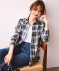 23区 L 【WEB限定】シャーリング チェック シャツ