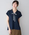 YECCA VECCA 2wayストライプリボンブラウス