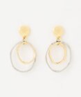 ANY 【WEB限定】オーバルダブルリングピアス(両耳用)