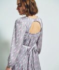 GRACE CONTINENTAL バックシャンリップドレス