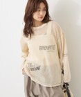 AMERICAN HOLIC 【WEB限定】ランダムロゴメッシュロングTシャツ/チュニック