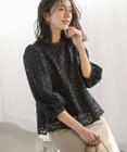 組曲 S 【WEB限定】フラワーレース ペプラムトップス