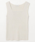 ANY L リブニットタンクトップ