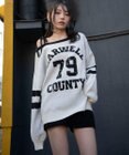 WEGO 2WAYグラフィックワンショルニット