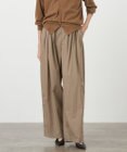 ATON COTTON LAWN | タックワイドパンツ