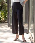 J.PRESS LADIES L 【セットアップ対応・洗える・撥水・防汚】コットンFITTYシャーク ワイド アンクル パンツ