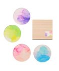 PRESENTERS ROOM toumei / あわいろ coaster 木箱入り4枚セット