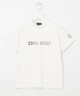 23区GOLF 【WOMEN】ロゴ 半袖モックネックシャツ