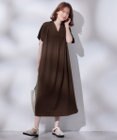 ANY 【洗濯機可能/ストレッチ】ナチュラルワッシャーワンピース