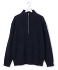 J.PRESS YORK STREET 【UNISEX】ウールカシミヤ ハーフジップニット