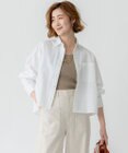 23区 L 【洗える】CANCLINI クロップド テントライン シャツ