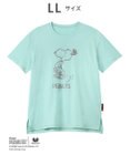 WACOAL PEANUTS トップス 4分袖 Tシャツ 綿100%(本体) スヌーピー レディース FTT168 /ワコール