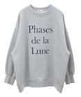 earth music&ecology Ｐｈａｓｅｓ　ｄｅ　ｌａ　Ｌｕｎｅルーズスウェット