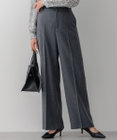 23区 S 【セットアップ対応/洗える】ウールライクカルゼ ワイド パンツ