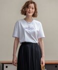 23区 【井波麻里衣さんコラボ】カリグラフィー 刺繍 Tシャツ