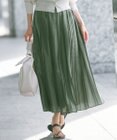 23区 【洗える】シアーコンビ プリーツ スカート
