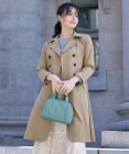 Tiaclasse L 【洗える】リボンベルト付きトレンチコート