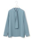 ICB 【洗える・UVケア】BackSatinAmunzen スカーフタイブラウス