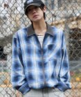 WEGO 【ユニセックス着用ITEM】オンブレチェックシャツジャケット