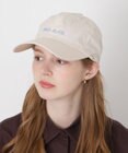 MOONBAT PAUL&JOE ACCESSOIRES(ポール&ジョー）ロゴ入り 深キャップ 帽子 ネコチャーム付 UVカット